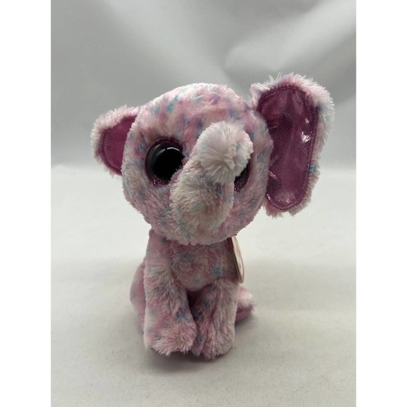 Ellie Elephant pink TY BEANIE BOO - Picture 1 of 4